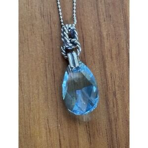 Ava Ro Necklace With Swarovski Crystal Pendant Sterling Silver